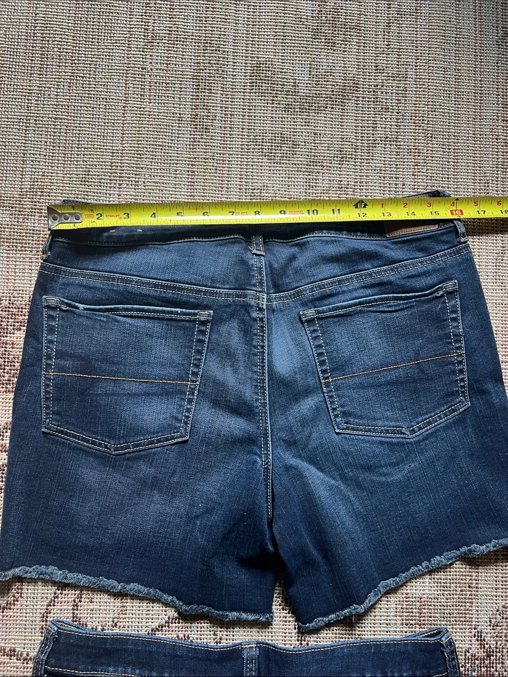 aerie Dark Blue Denim Cutoff Shorts Duo - Frayed Hem Styles
